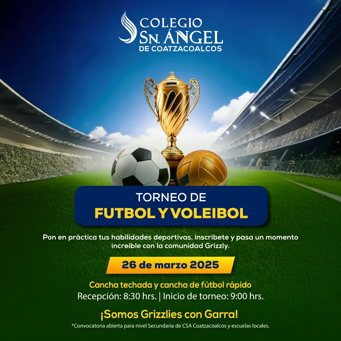 Torneo de futbol y voleibol