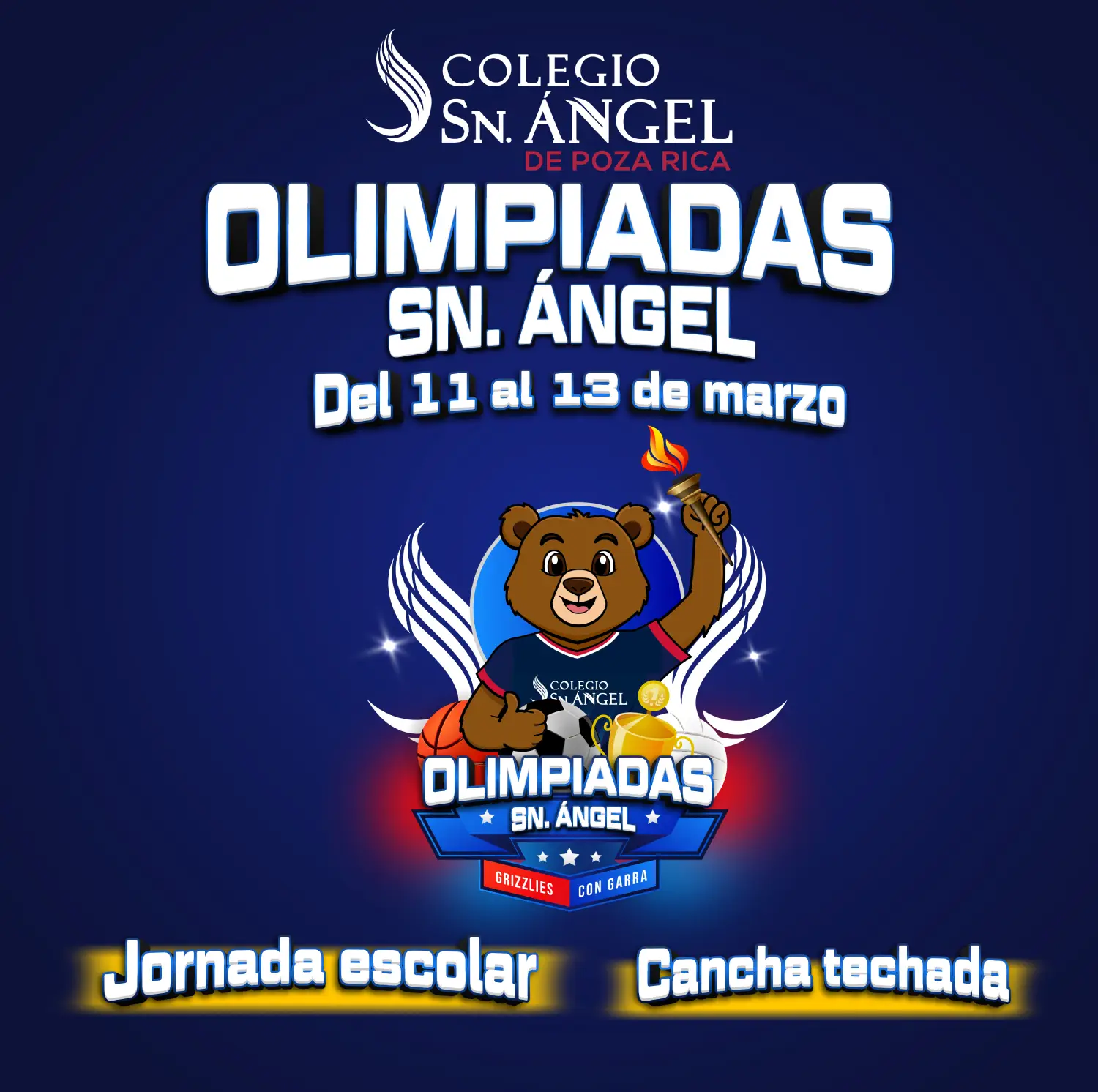 Olimpiadas Colegio Sn Angel Poza Rica Marzo Previo