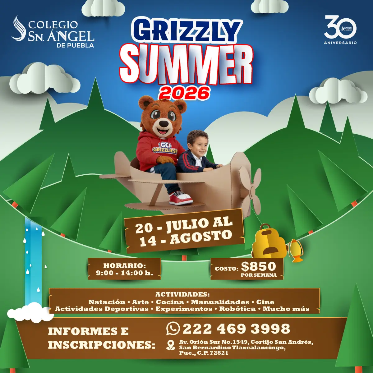 Grizzly Summer 2026 - Colegio Sn Angel Puebla